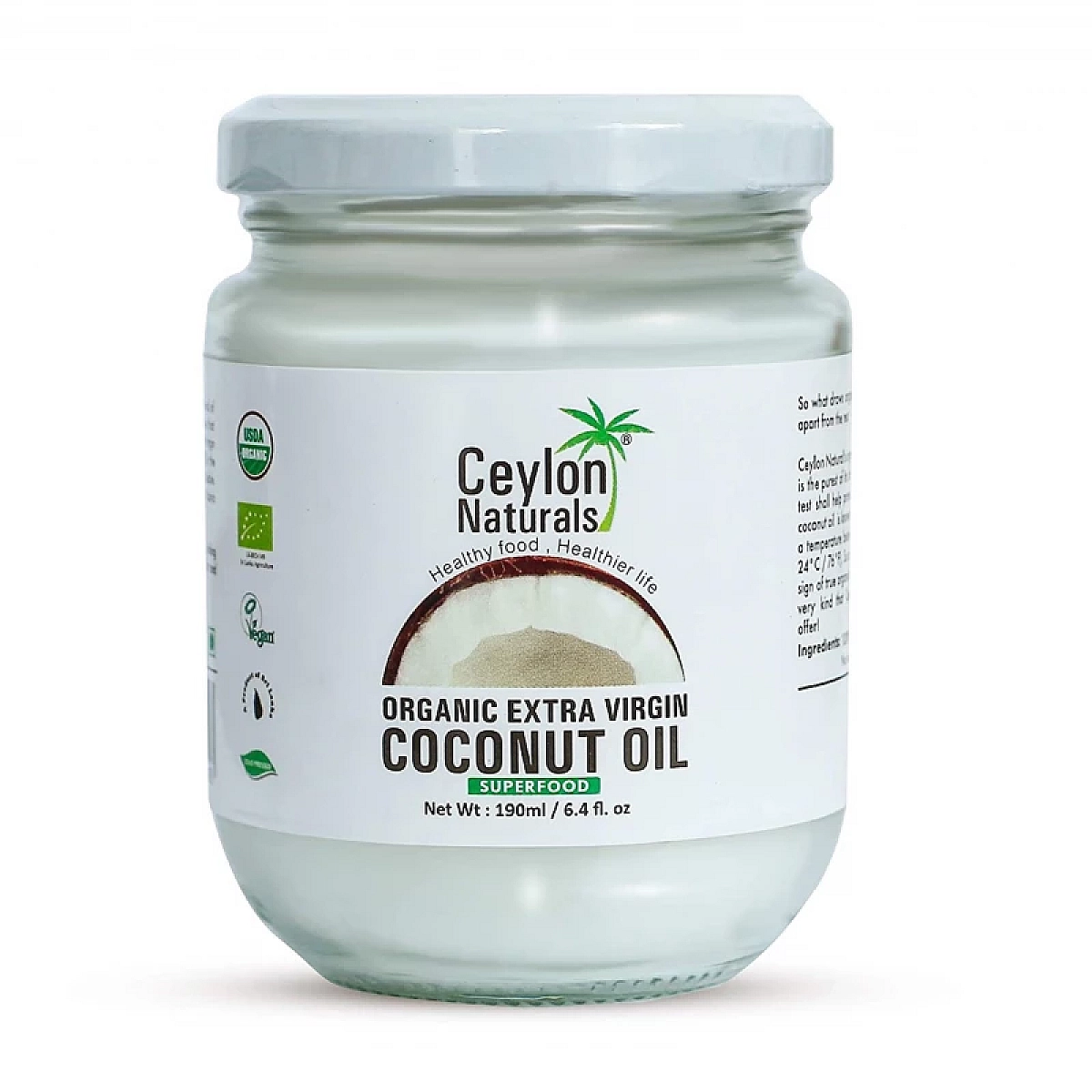 Ceylon Organic Extra Virgin Coconut Oil