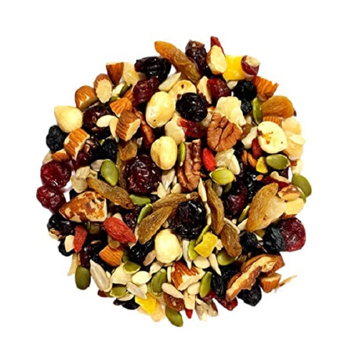 mixed nuts and fruits